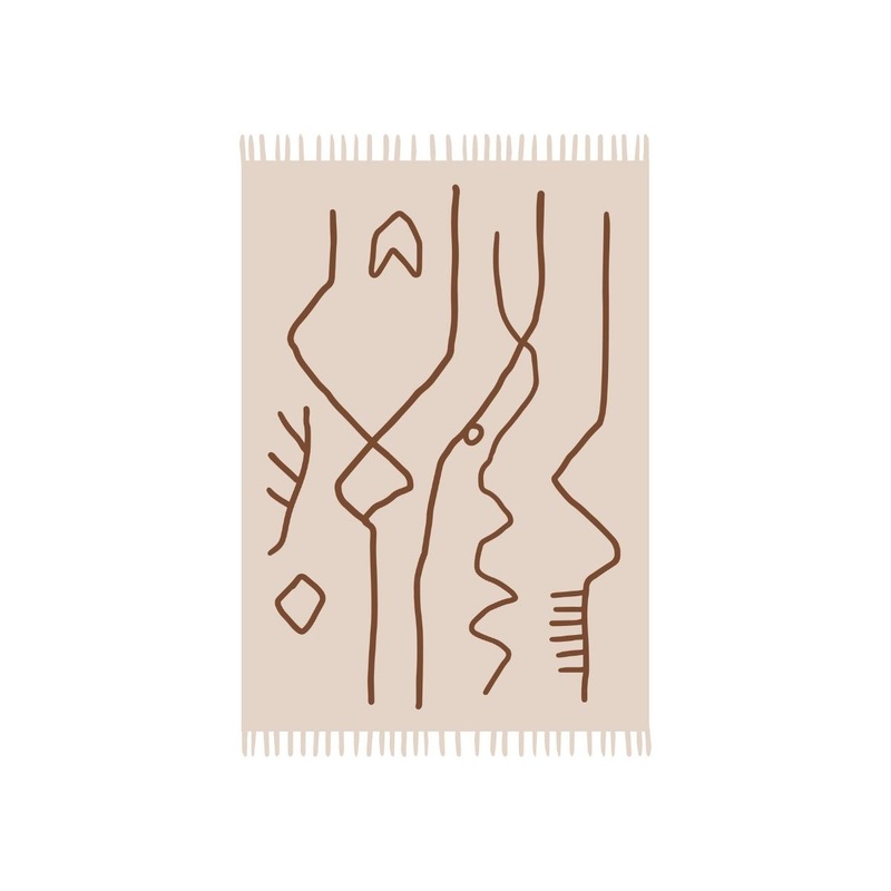 nakuru rug|3×5|5×7|Rust|Black