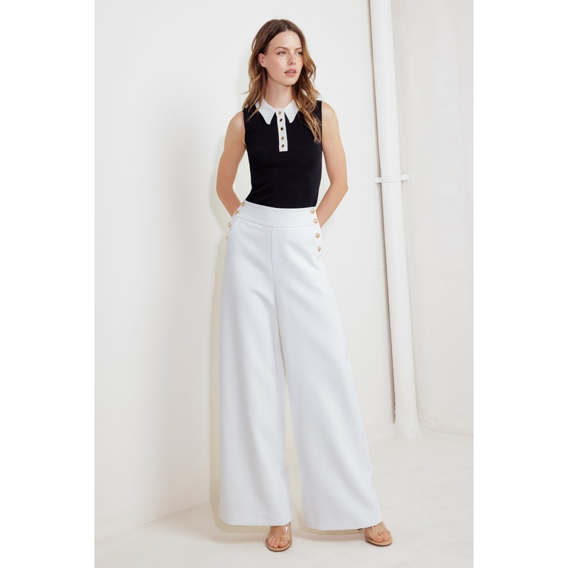 BETTER THAN EVER WOVEN PANTS|OFF WHITE|S|M|L
