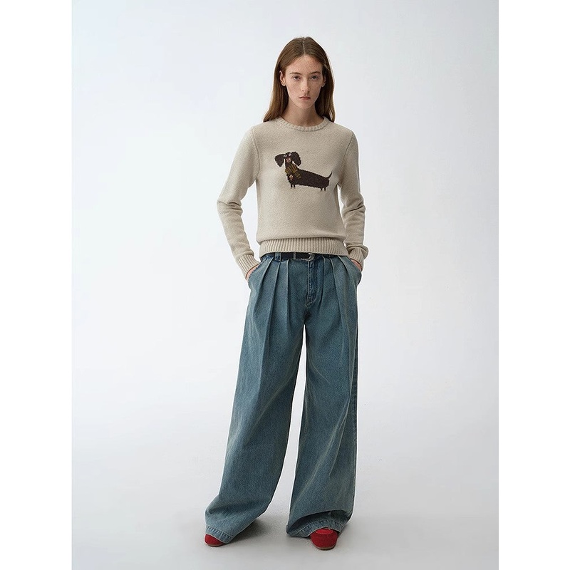 Brani Merino Wool Sweater|S4-6|M8-10|L12-14|Army Green|Apricot