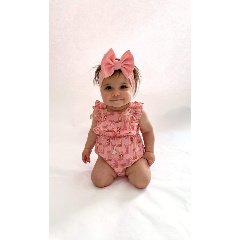 Cowgirl Up Bamboo Romper|Newborn|0/3 months|3/6 months|6/12 months|12/18 months|18/24 months|2t|3t