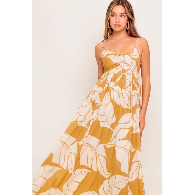 HEART OF HYDRANGEA WOVEN MAXI DRESS