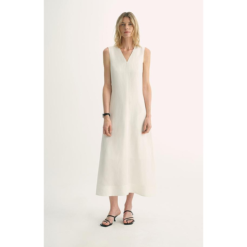 Linen Textured Anti-Wrinkle Dress