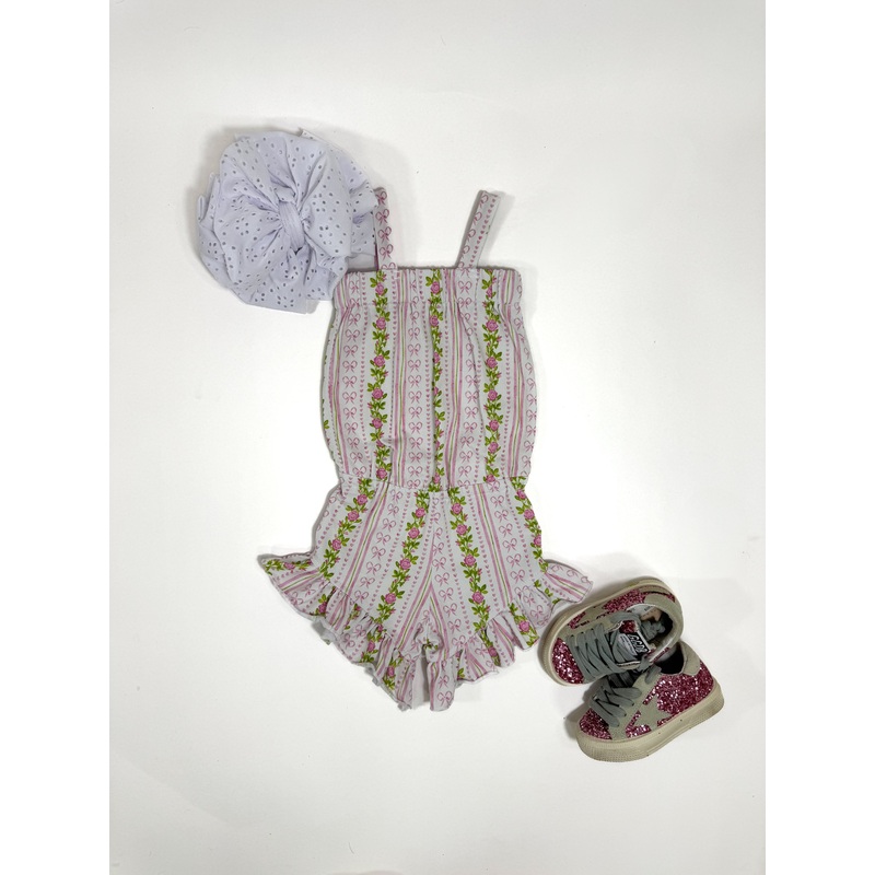 Pink Floral Shortie Jumper|Newborn|0/3 months|3/6 months|6/12 months|12/18 months|18/24 months|2t|3t|4t|5/6t|6/7t|7/8|8/9