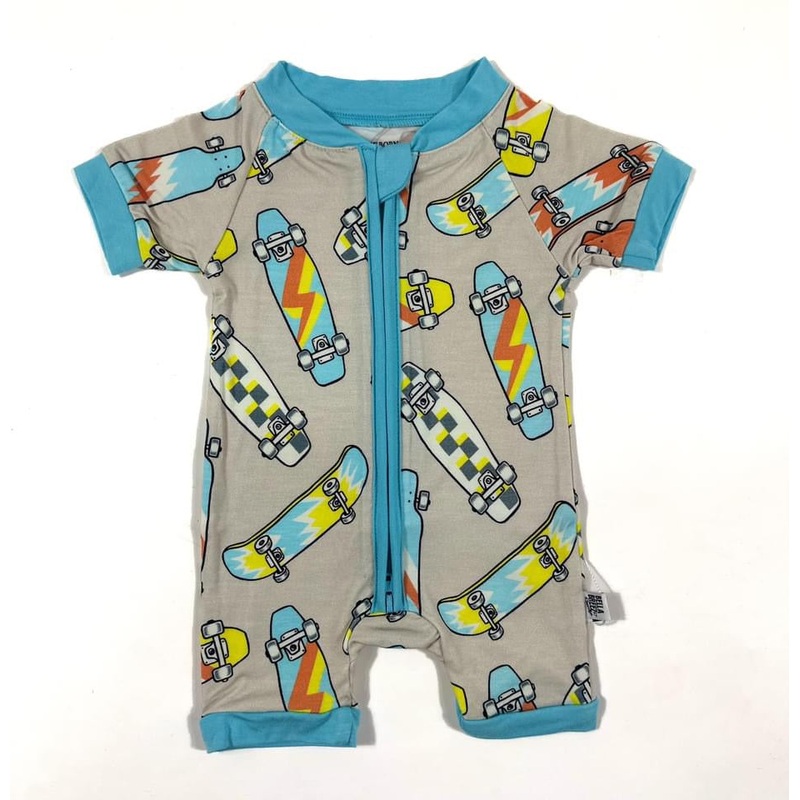 Skater Boy Bamboo Shortie Romper