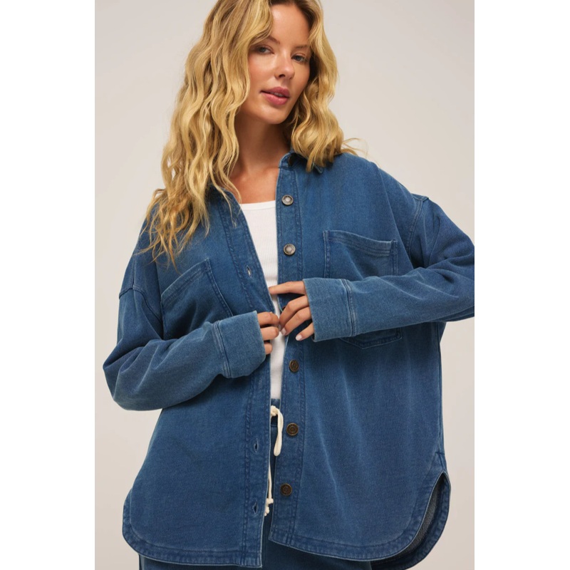 All Day Knit Denim Jacket|Vintage Indigo|Indigo Blue|XS|S|M|L|XL|XXL