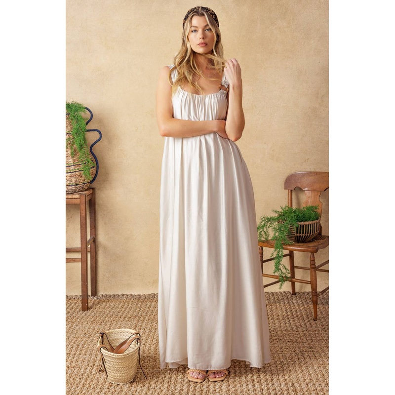 CELESTIAL SKIES WOVEN MAXI DRESS