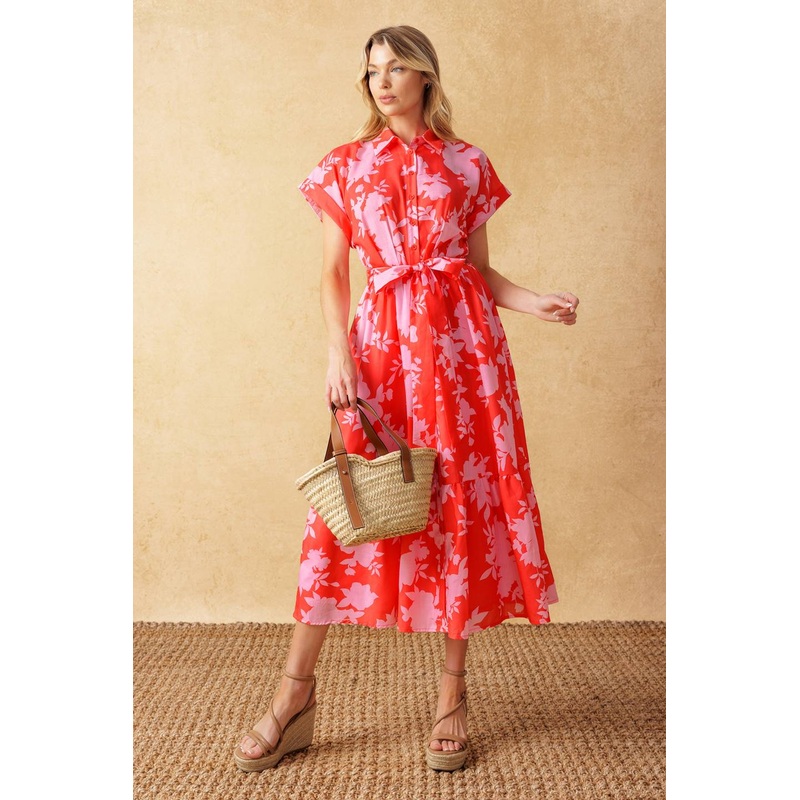 MAKE IT COUNT WOVEN MIDI DRESS