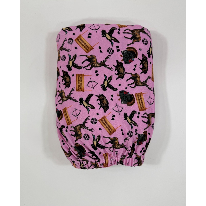 PINK Bella-Breez Hunting Club Bamboo Crib Sheet