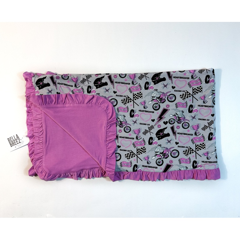 PINK Heartbreaker Racing Co Bamboo Blanket