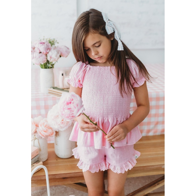 Cotton Candy Pink Short Set|12m|18m|2T|3T|4T|5Y|6Y|7Y|8Y|10Y|12Y|14/16Y