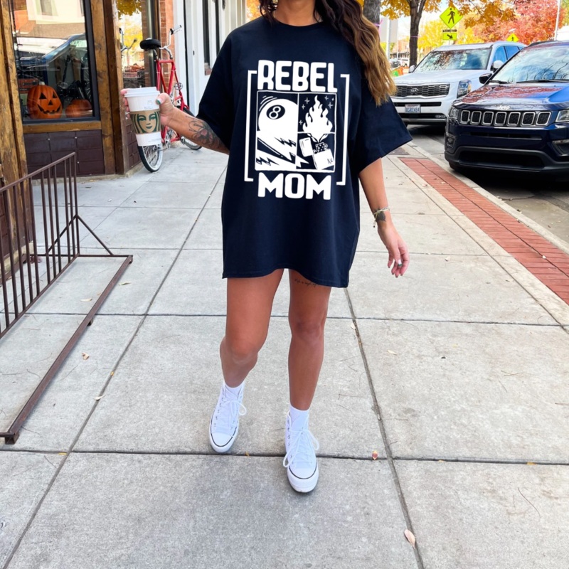 Rebel Mom-Graphic tee|ADLT S|ADLT M|ADLT LG|ADLT XL|ADLT 2XL|ADLT 3XL