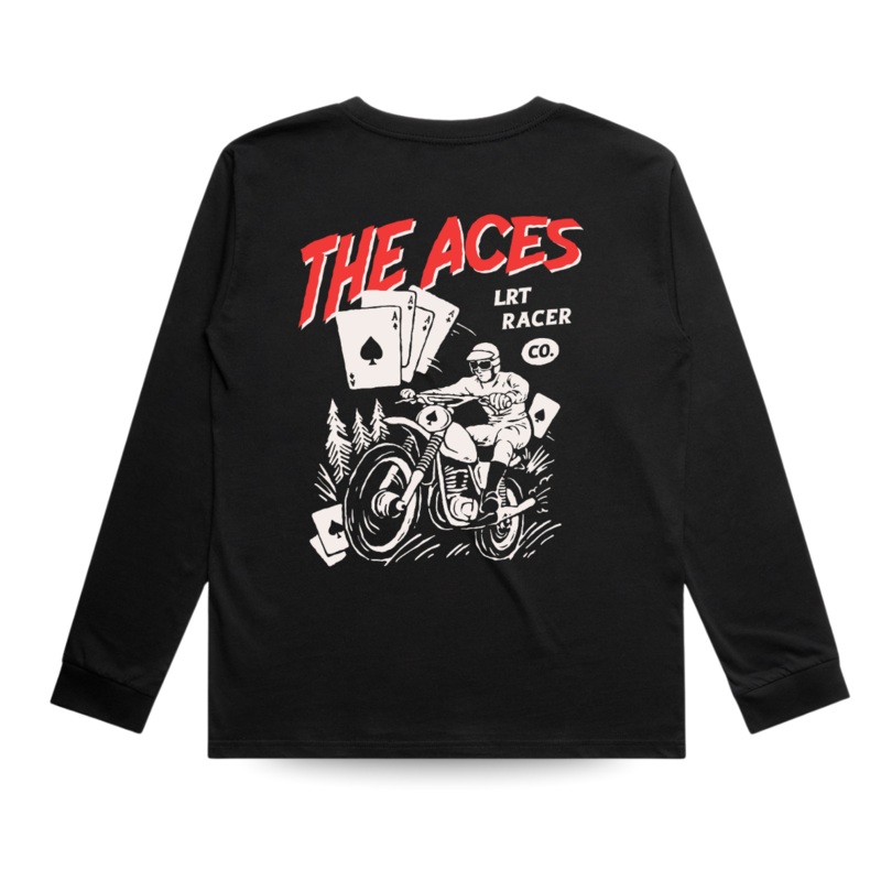 THE ACES LONG SLEEVE – SOLID BLACK