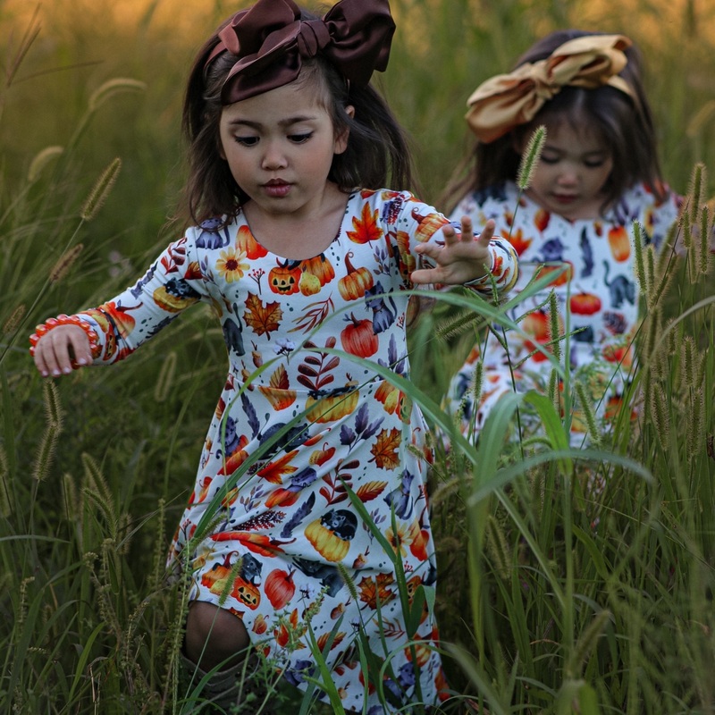 Halloween Bamboo Twirl Dress|18-24m|2T|3T|4T|5|6|7|8|3-6m|6-12m|12-18m|0-3m|10
