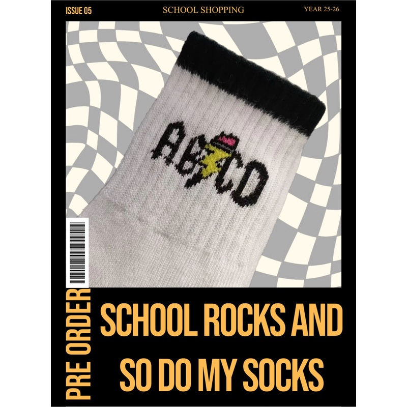 *PREORDER* ABCD Sock will ship separate of order estimated End of July/Early August