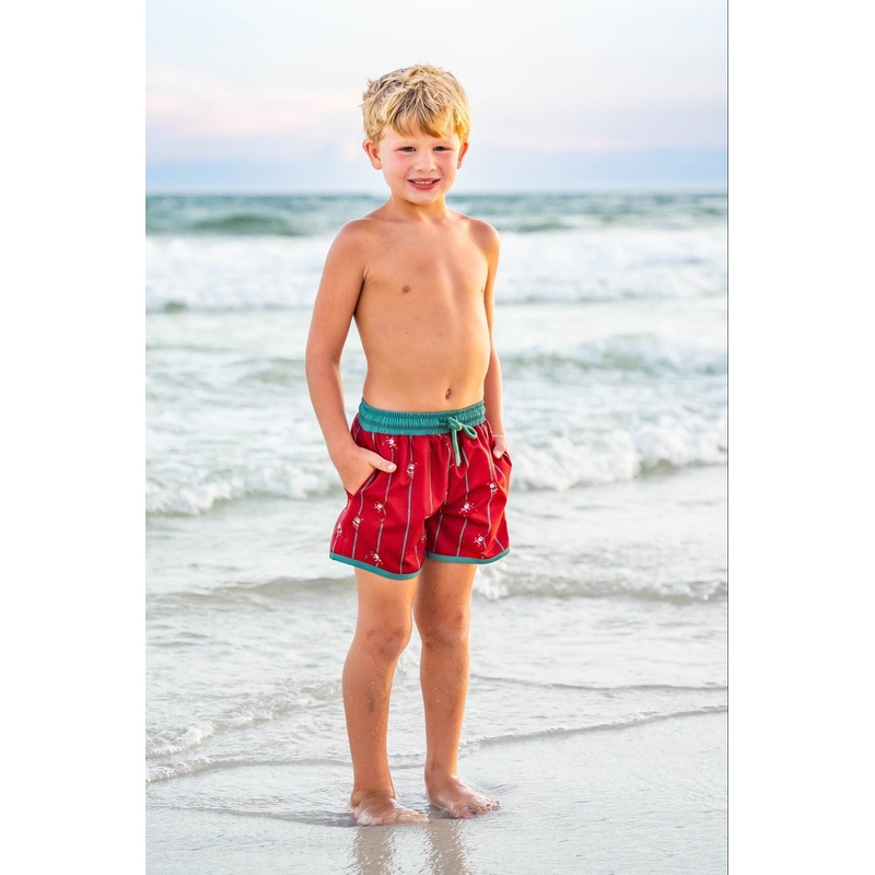 *PREORDER* Santa’s Sleigh Stripes Swim Shorts
