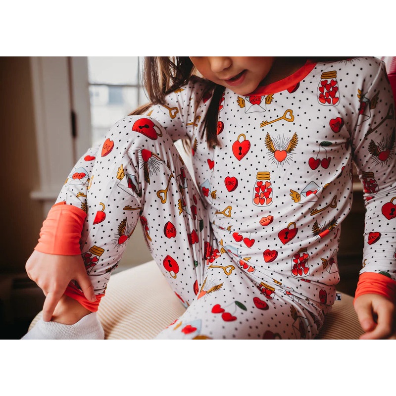 Valentine’s Day Vintage Hearts Pajamas