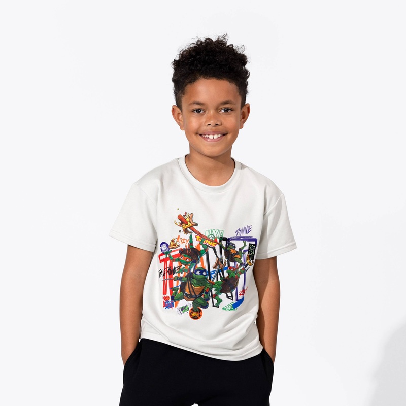 TMNT Mutant Mayhem Glacier White T-Shirt