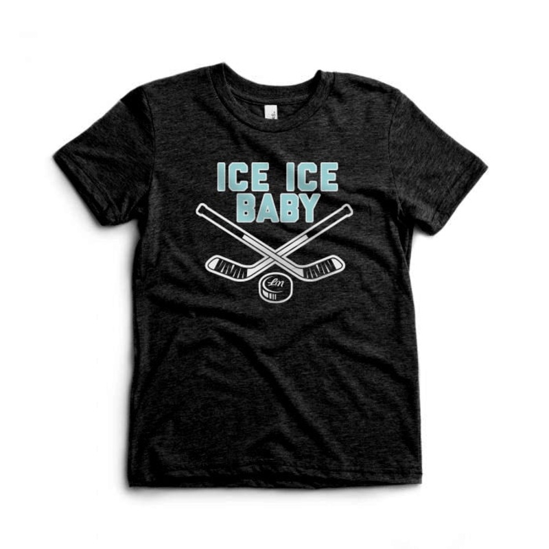 Ice Ice Baby Tee|3/6|6/12|12/18|18/24|2T|3T|4T|5T|YS (6/8)|Charcoal Black Triblend