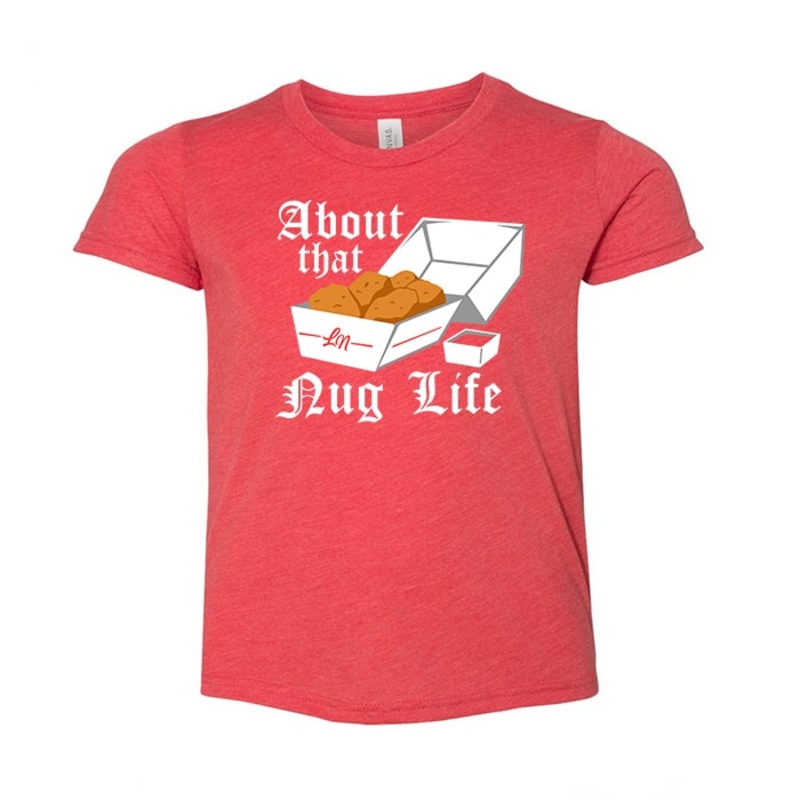 Nug Life Tee|2T|3T|4T|5T|YS (6/8)|Heather Red