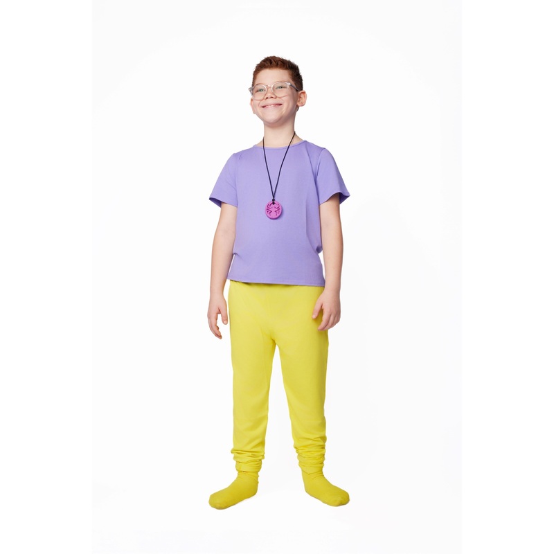 The Everday Sensory Friendly Peri Tee w Chewy Necklace– *actual chewy necklace design may vary, but color will match tee*