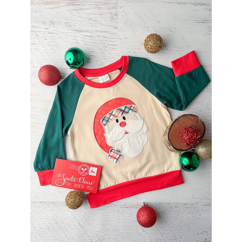 Vintage Santa Applique Boy’s Top