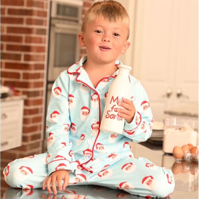 Vintage Santa- Button Down PJs