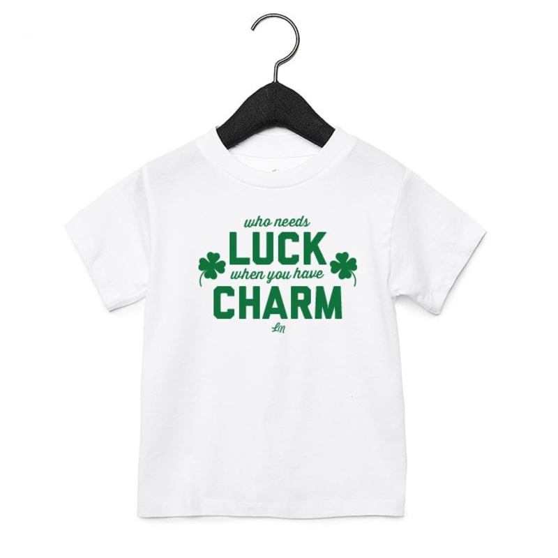 Luck Charm Tee|18-24 Months|2T|3T|4T|5T|YS (6/8)|White