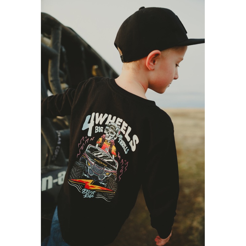 4 Wheels Big Thrills Long Sleeve