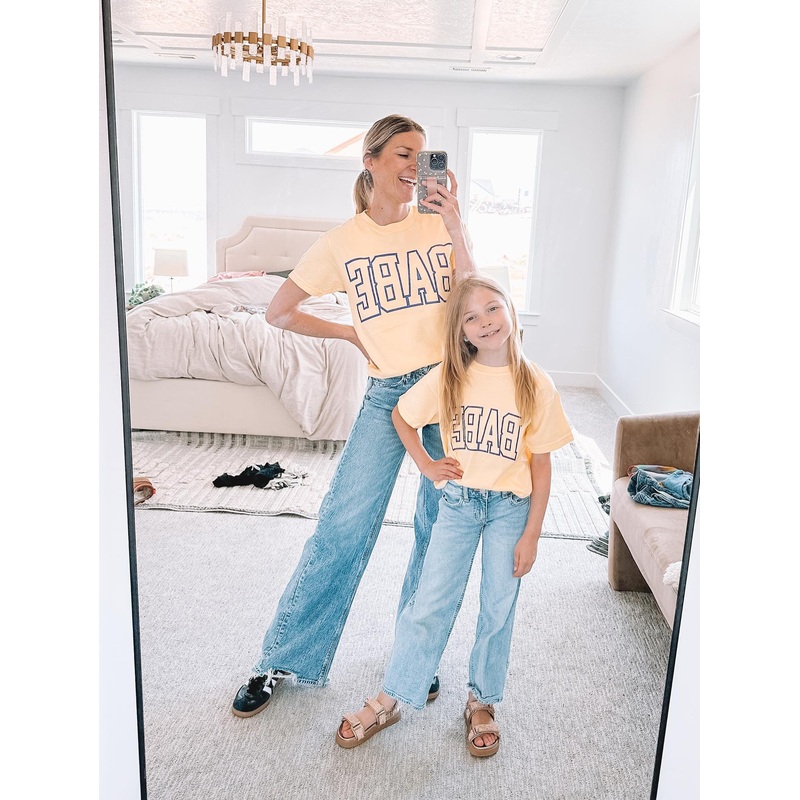 Babe | Mama & Mini|4/5 (YXS)|6/7 (YS)|8/10 (YM)|12/14 (YL)|Adult Small|Adult Medium|Adult Large|Adult X-Large|Yellow|Lavender
