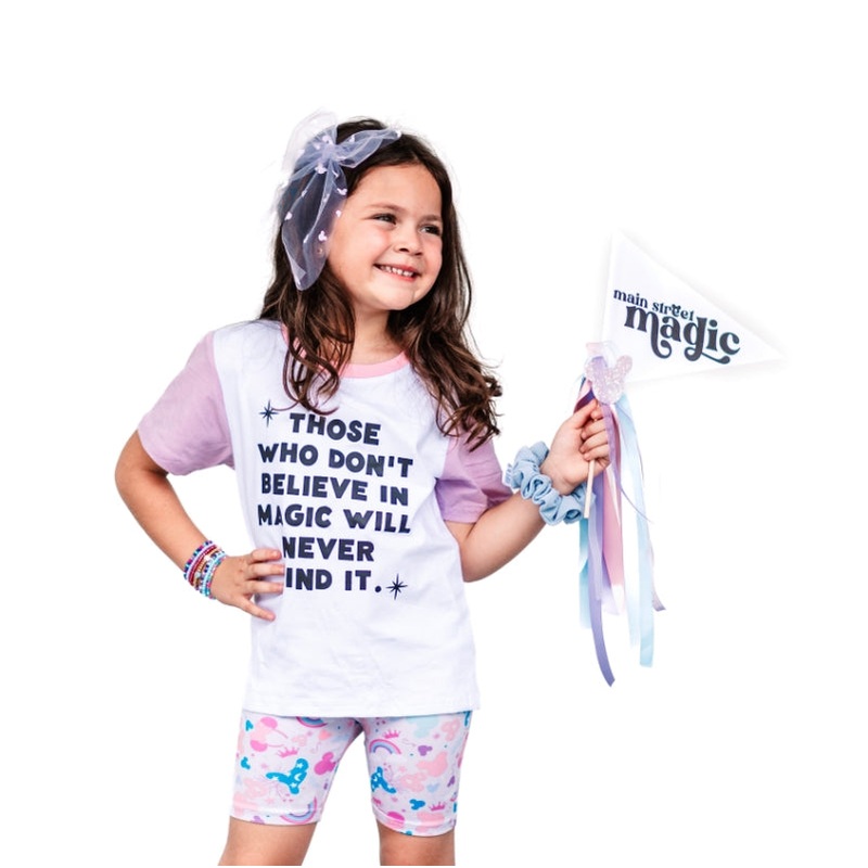 Believe in Magic|12/18|18/24|2T|3T|4T|5/6|7|8/9|10/12|Purple and Pink|Black and Brown