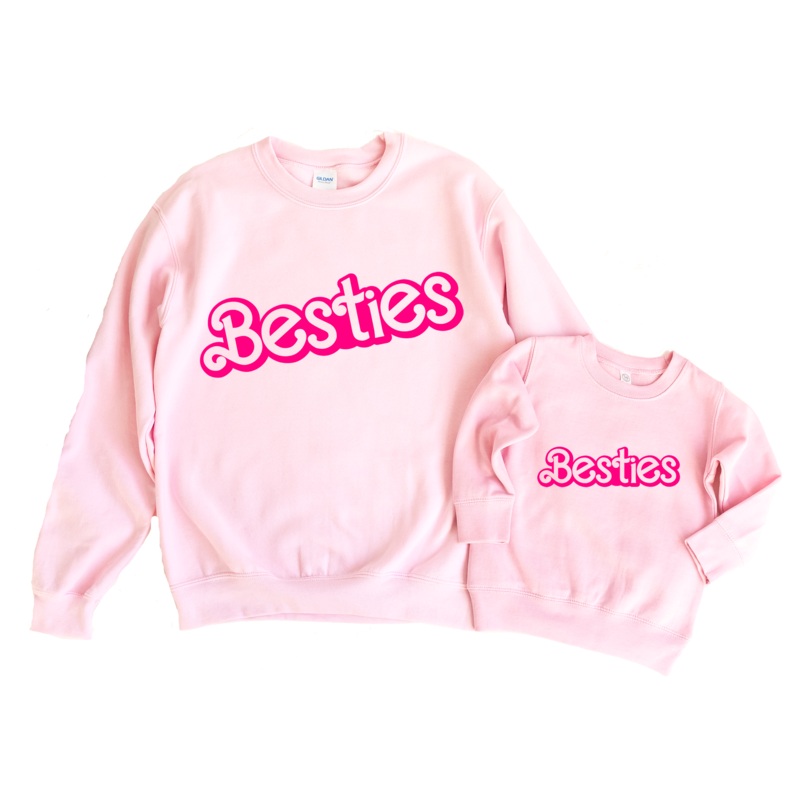 Besties|2T|3T|4T|5/6|7|8/10 (YM)|Adult Small|Adult Medium|Adult Large|Adult X-Large|Adult XX-Large