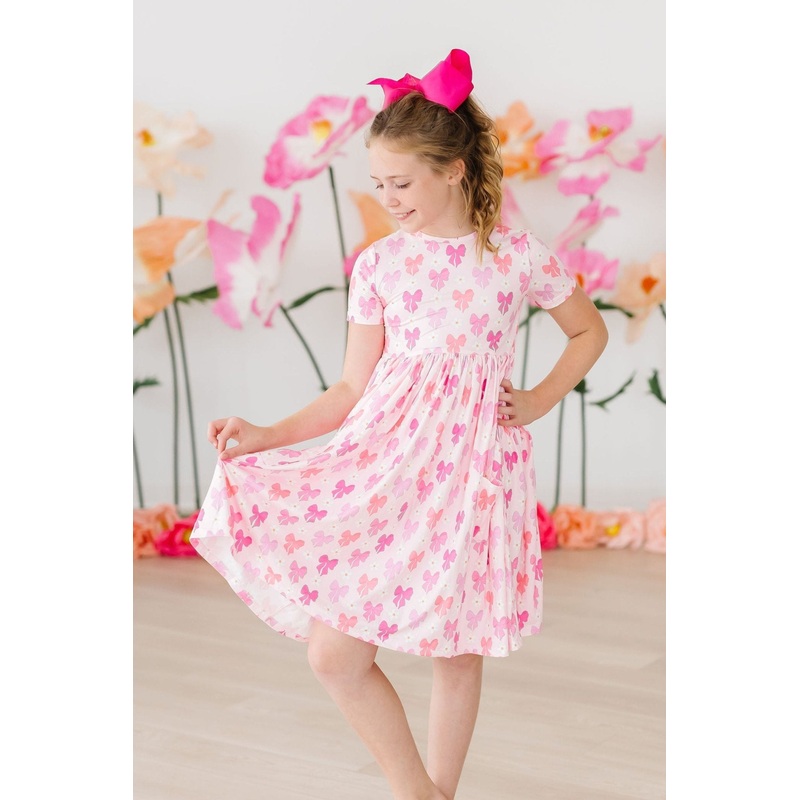 Bow Beauty S/S Pocket Twirl Dress