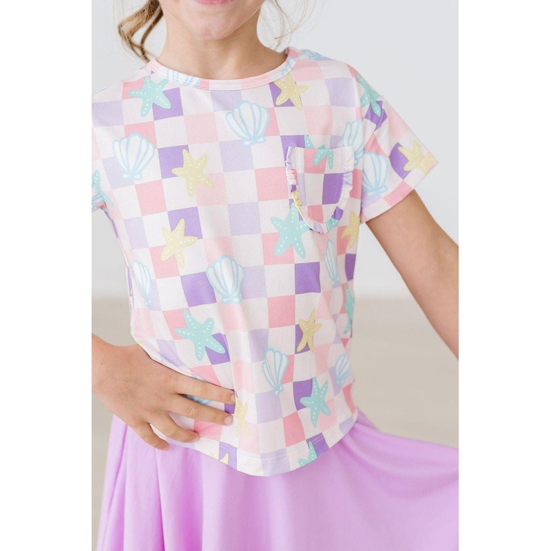 Beach Days Ruffle Pocket Tee|6-12M|12-24M|2T|3T|4T|5/6|7/8|9/10