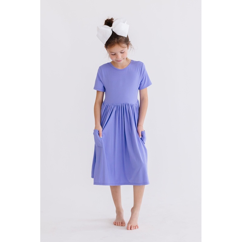 Periwinkle S/S Pocket Twirl Dress