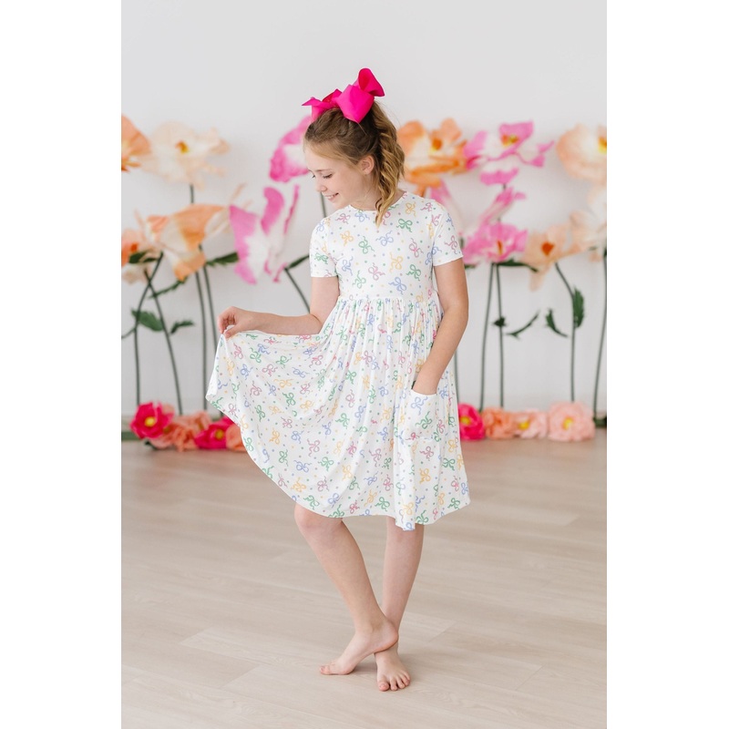 Tied in Love S/S Pocket Twirl Dress