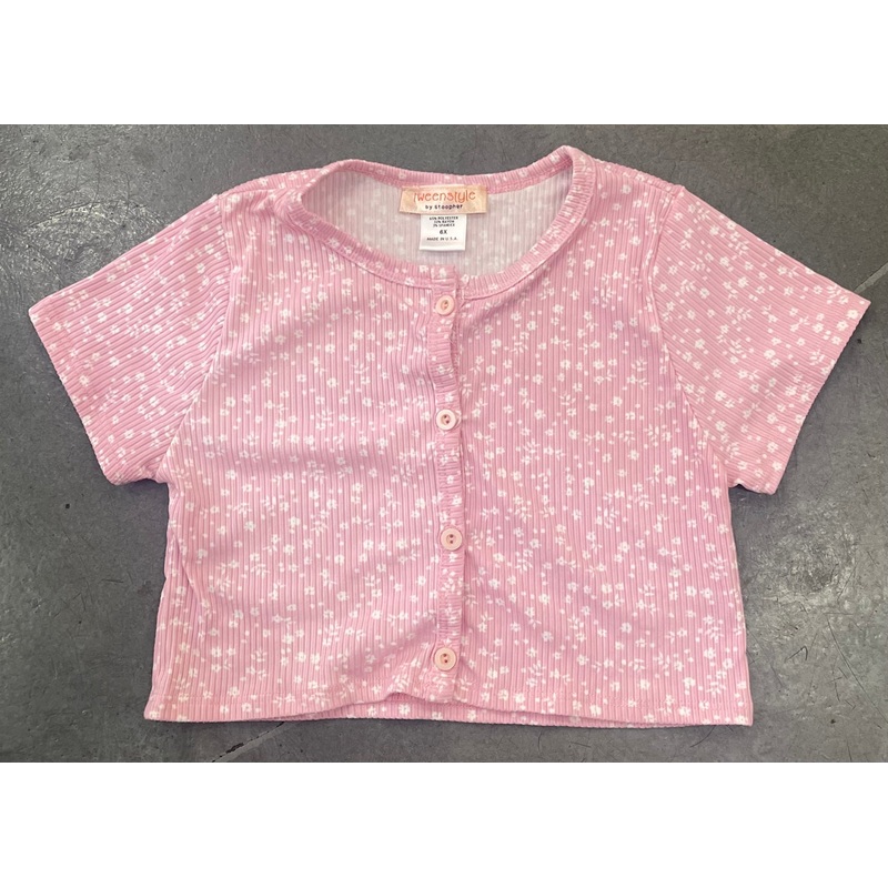 Tweenstyle – Henley Tee – Pink Floral