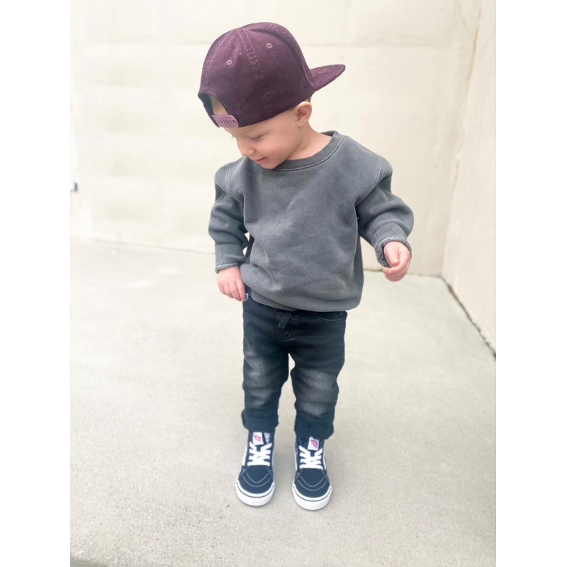 AK CREWNECK|BLK|2T|3T|4T|5T/6T|18M|12M|6M
