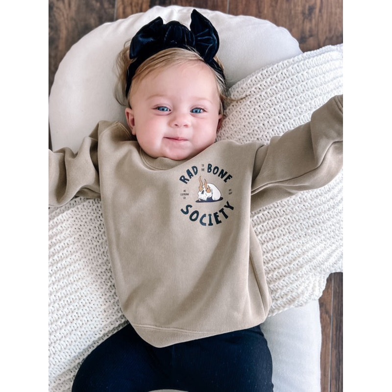 Rad to the bone-Crewneck|6M|12M|18M|2T|3T|4T|5/6T SM
