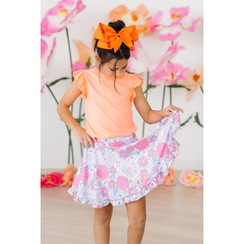 Sweet Springtime Ruffle Twirl Skort