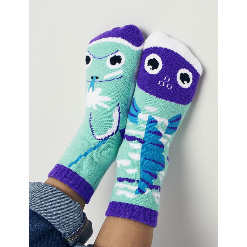 KIDS DOLPHIN & FISH NO SLIP SOCKS