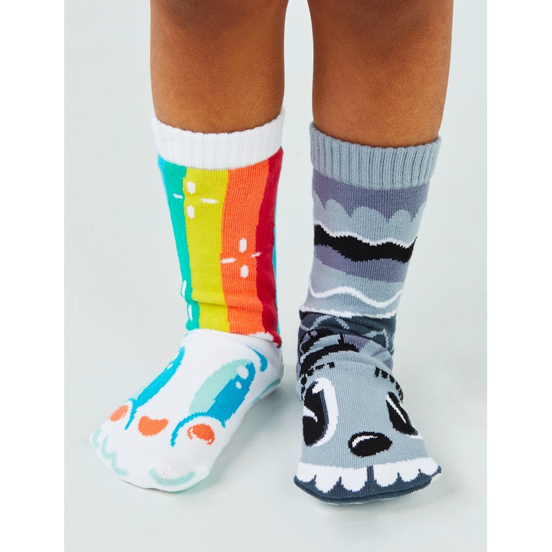 KIDS RAINBOWFACE & MR. GRAY NO SLIP SOCKS