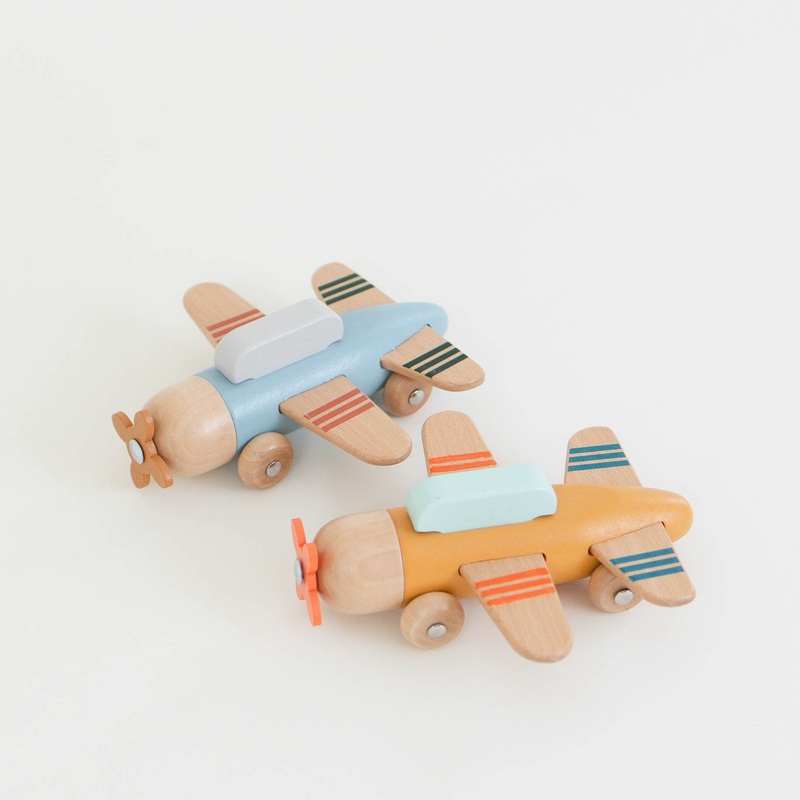 Airplane Toy|Gold|Blue|2 pack