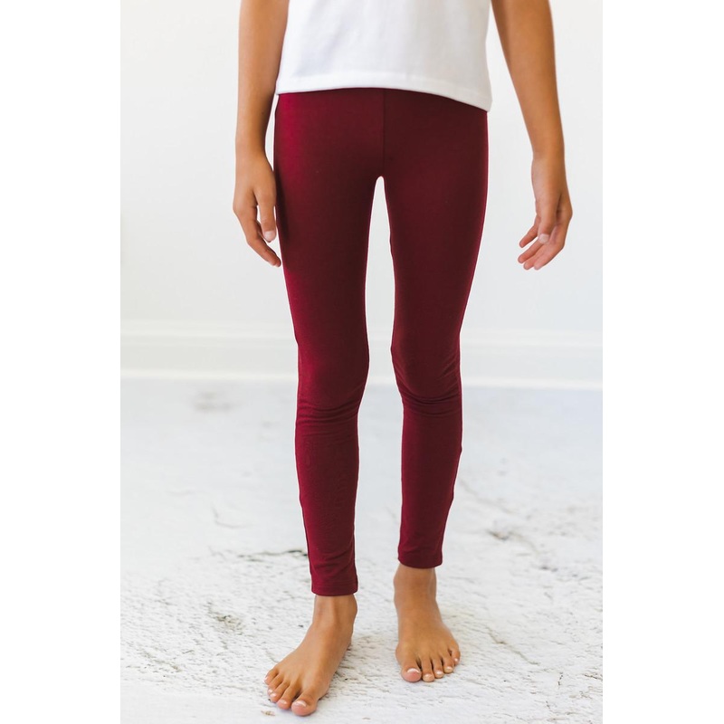 Burgundy Leggings|6-12M|12-24M|2T|3T|4T|5/6|7/8|9/10
