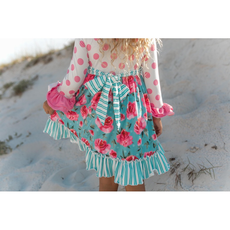 Pink Dot Twirl Dress|3/4|5/6|7/8|10/12