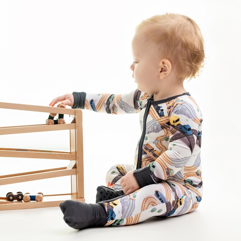 Traffic Jammies (Cars) Romper|Newborn|0-3M|3-6M|6-12M|12-18M|18-24M