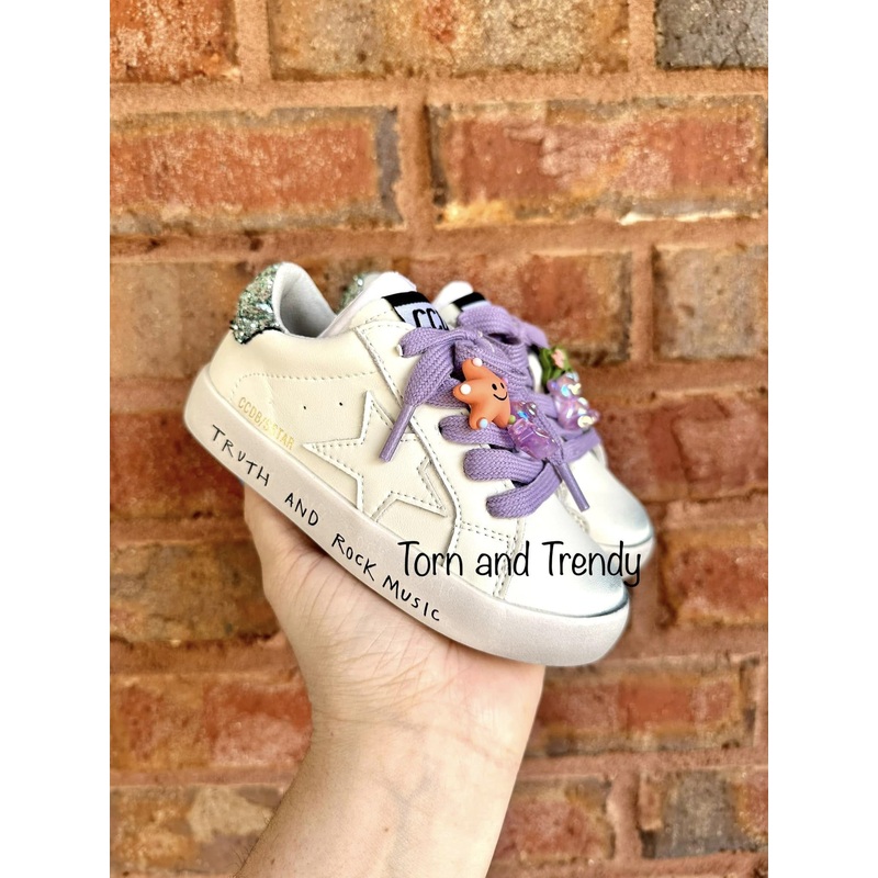 White Star with Purple Laces|21/5|22/6|23/6.5|24/7|25/7.5|26/8|27/9|28/10|29/11|30/12|31/13|32/1|33/2|34/3|35/4|36/5|37/6
