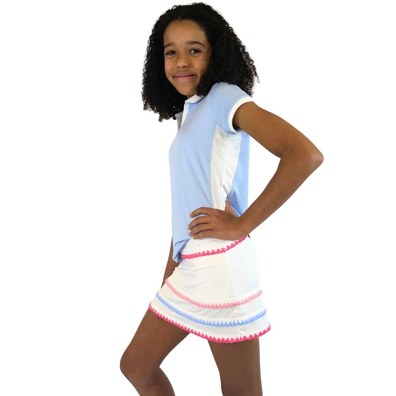 Finley Youth Girls’ Skort|Small (Ages: 5-6)|Medium (Ages: 7-8)|Large (Ages: 9-10)|X-Large (Ages: 11-12)|Teen (Ages: 13-14)