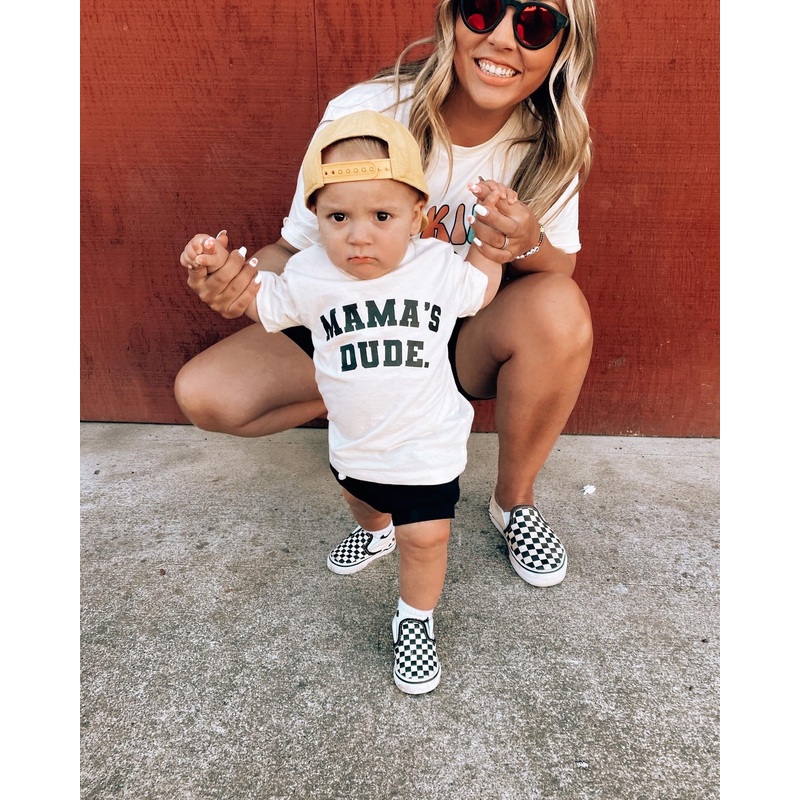 Mama’s Dude Collegiate tee|12M|18M|2T|3T|4T|5T|YSM|YM
