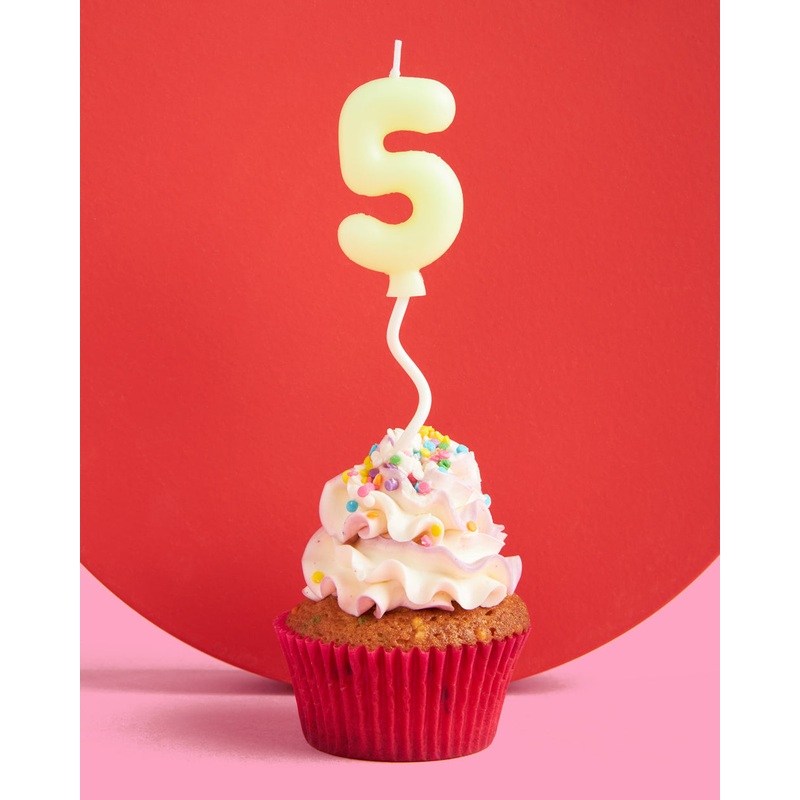 #5 Birth-YAY Candle – pastel bubble candle
