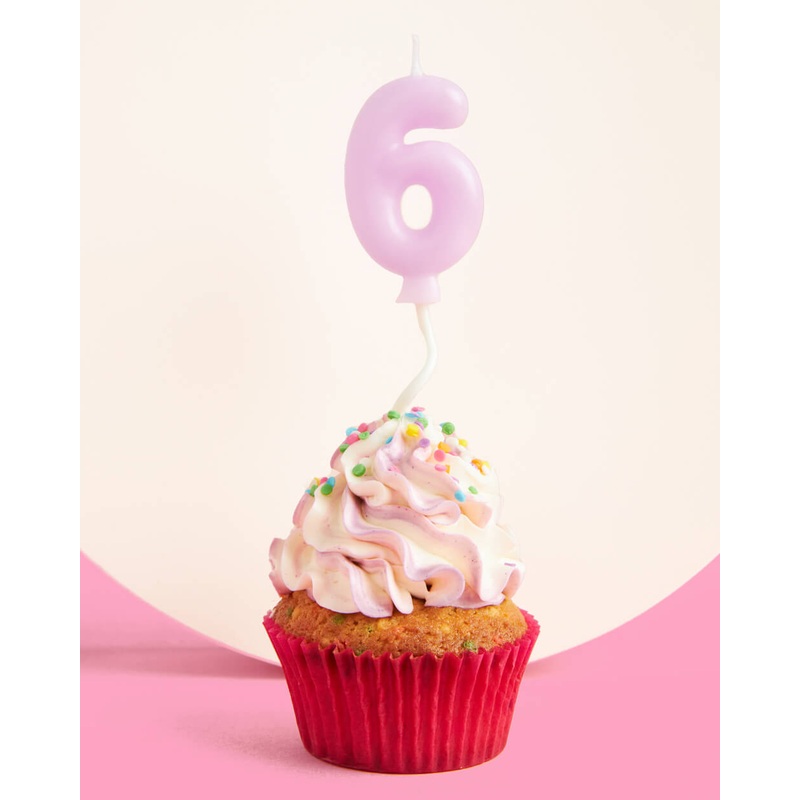 #6 Birth-YAY Candle – pastel bubble candle